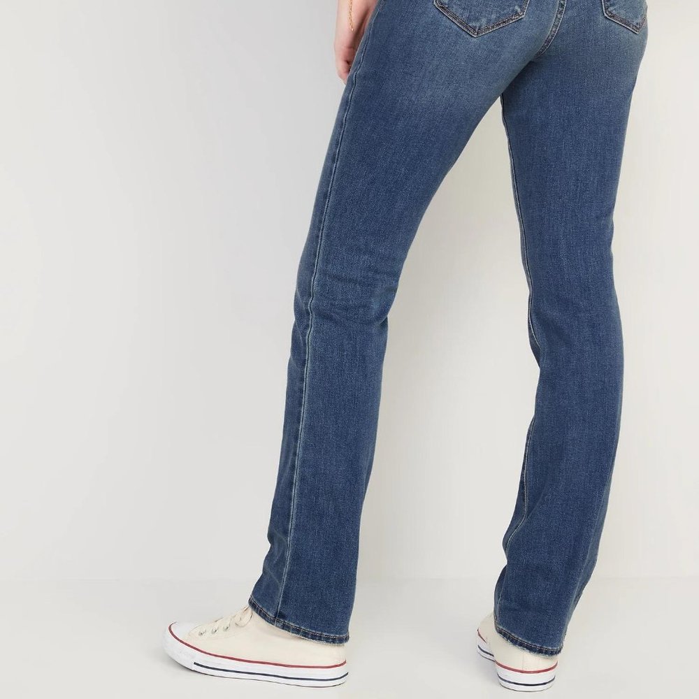 NWT  Old Navy High-Waisted Kicker Boot-Cut Jeans For Women - Picture 4 of 4